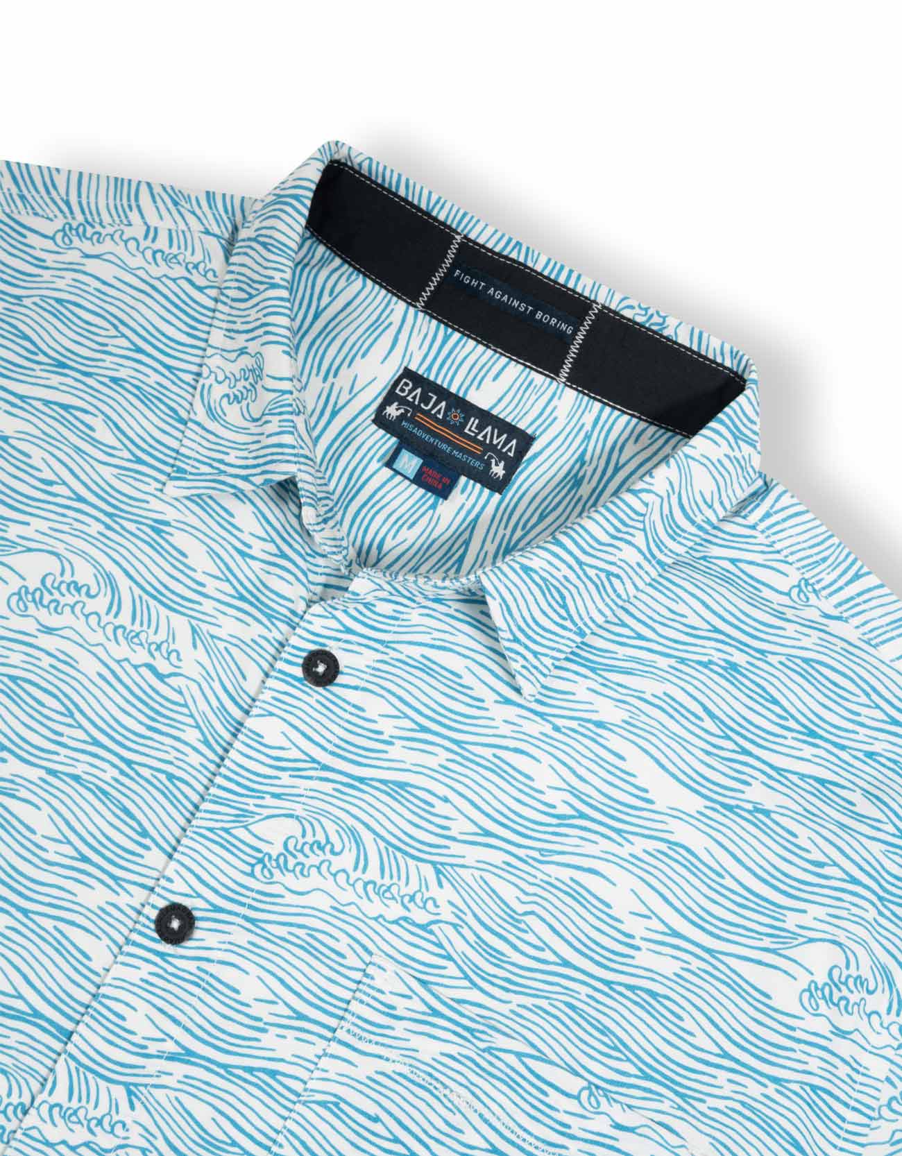 ROLL TIDES - LIGHT BLUE 7-SEAS™ BUTTON UP