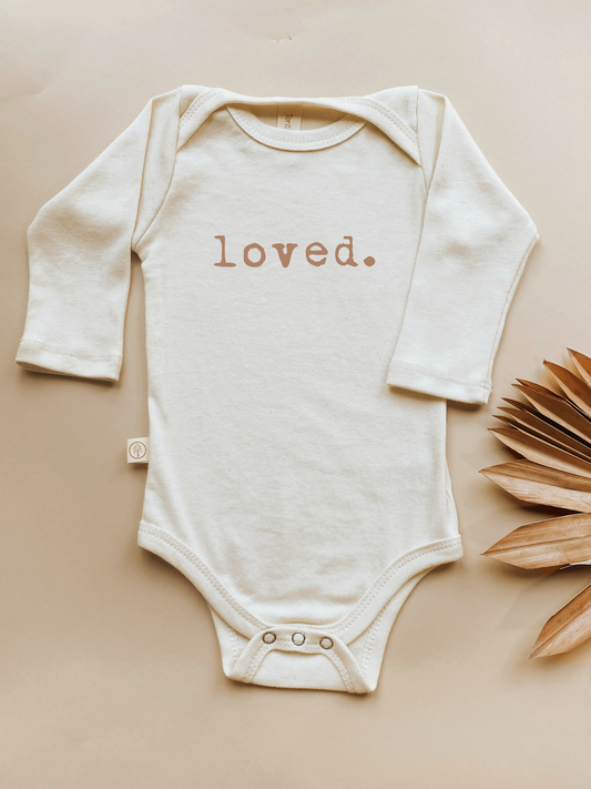 Loved Clay Organic Cotton Baby Bodysuit Long Sleeve
