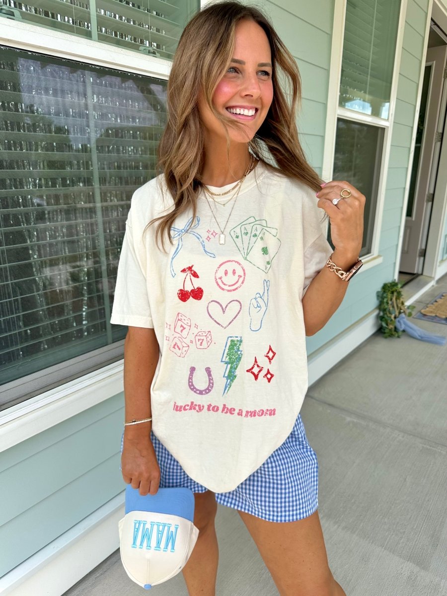 'Lucky Mom Dopamine Doodles' T-Shirt