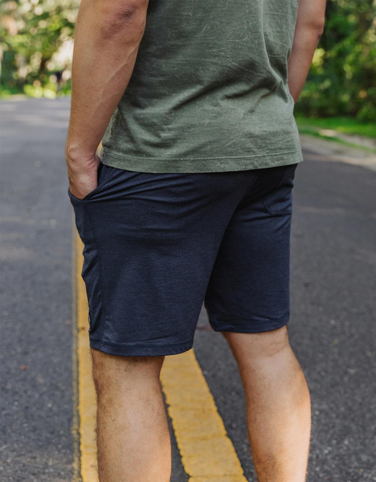 MACH ZERO LOUNGE SHORTS - NAVY