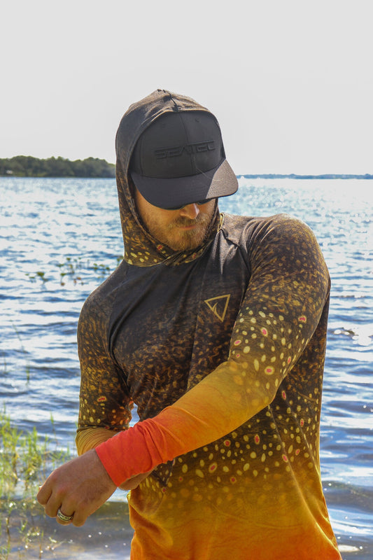 Brook Trout Sport Tec Hooded Long Sleeve – Men's