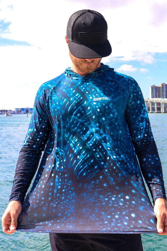 Whale Shark Sport Tec Hooded Long Sleeve – Men's