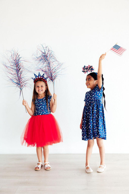 Star Bright S/S Pocket Twirl Dress