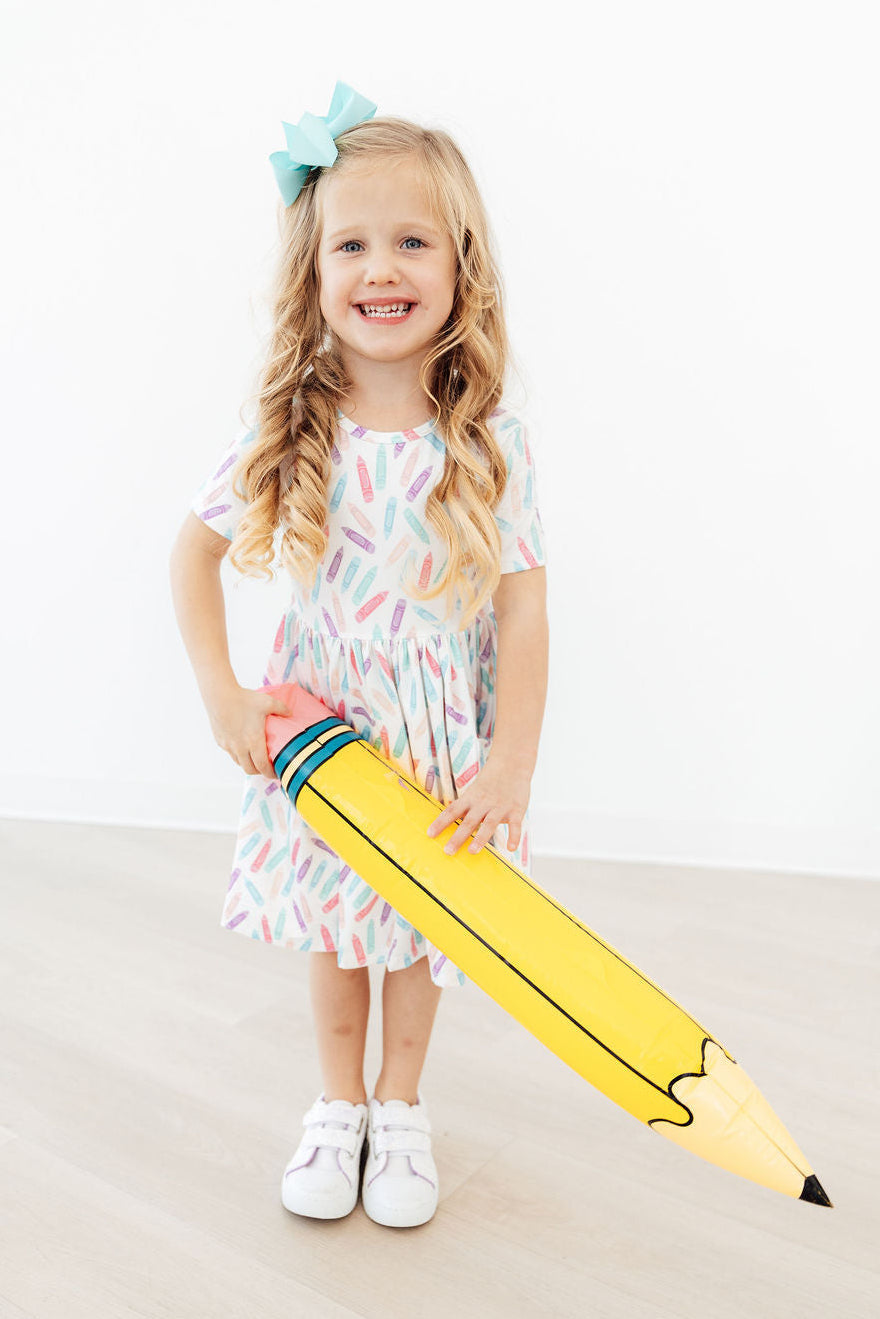 Color Crayons S/S Pocket Twirl Dress