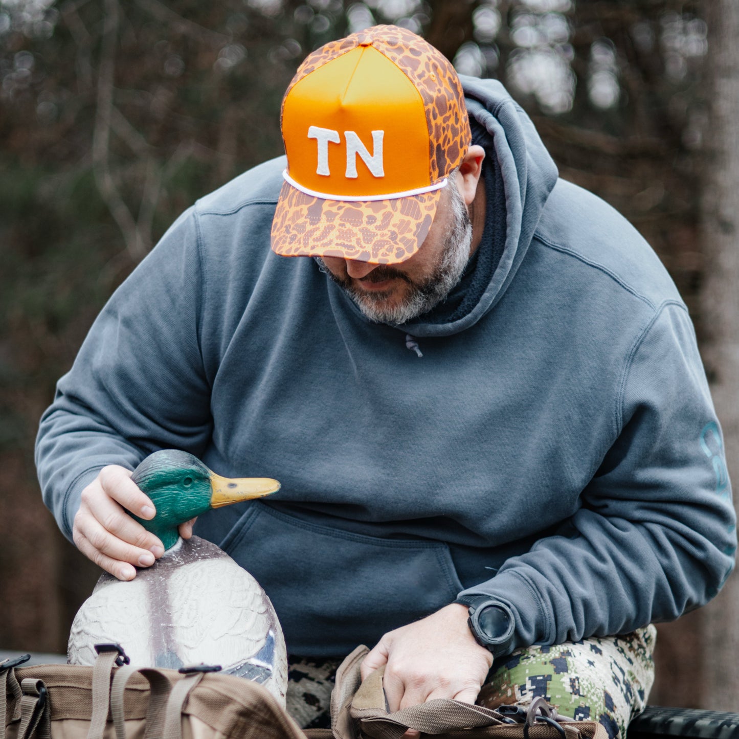 TN Hat - Holler Orange Camo