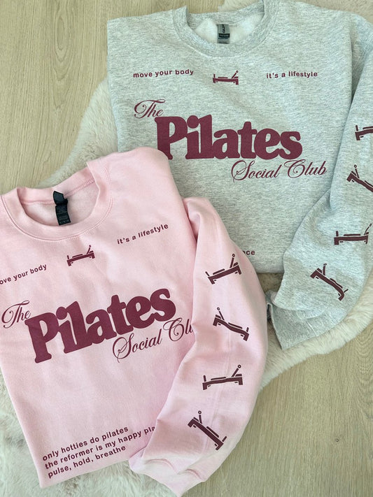 ‘Pilates Social Club' Crewneck Sweatshirt