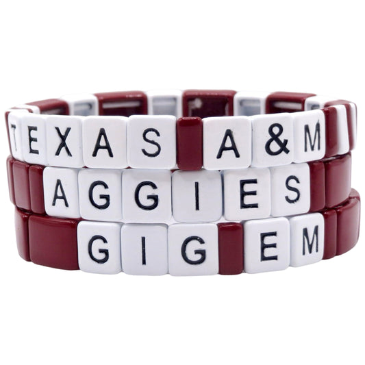 Texas A&M University Aggies Bracelets