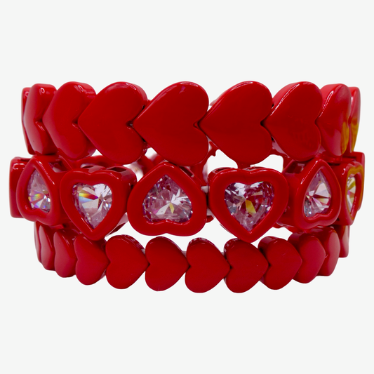 Ruby Red Heart Stack