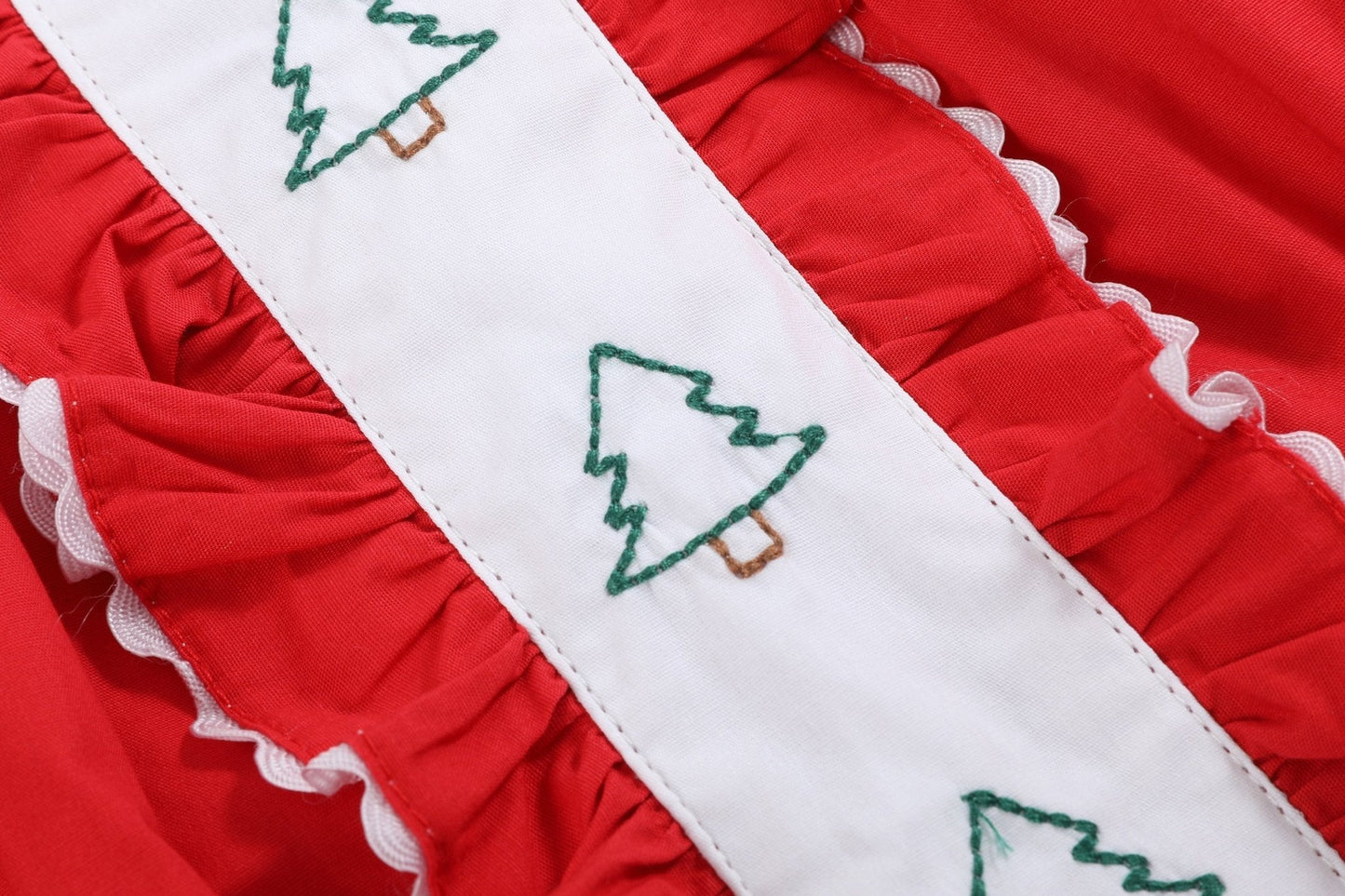 Red Ruffle Christmas Tree Dress