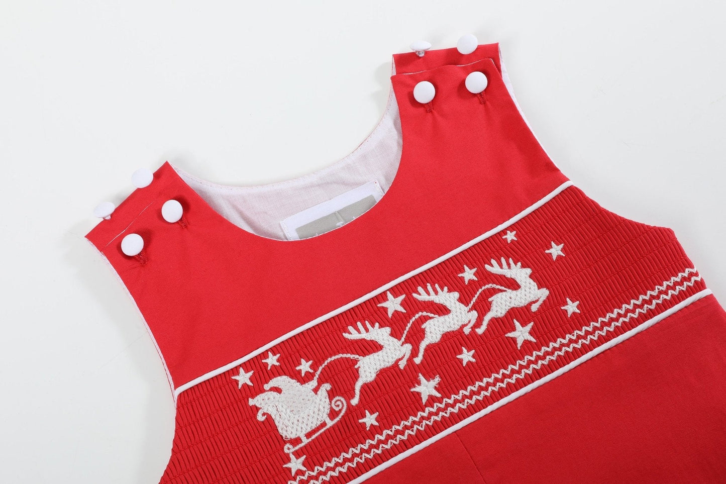 Red Santa Sleigh Overalls
