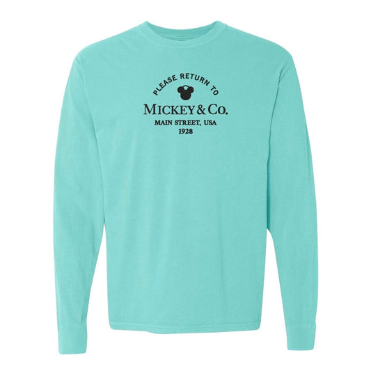 'Return To Mickey & Co.' Embroidered Long Sleeve T-Shirt