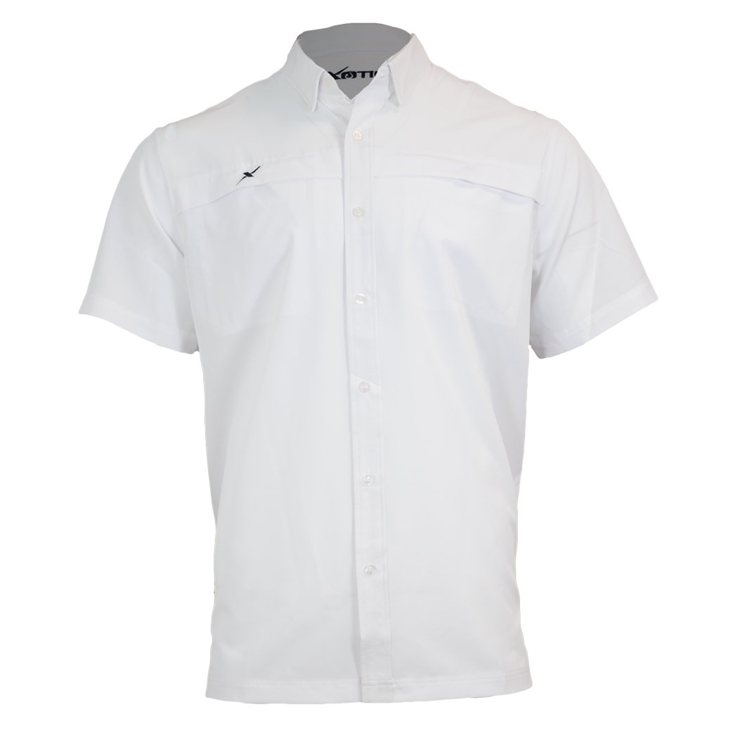 Short Sleeve Solid Lifestyle Button Down w/ REPEL-X