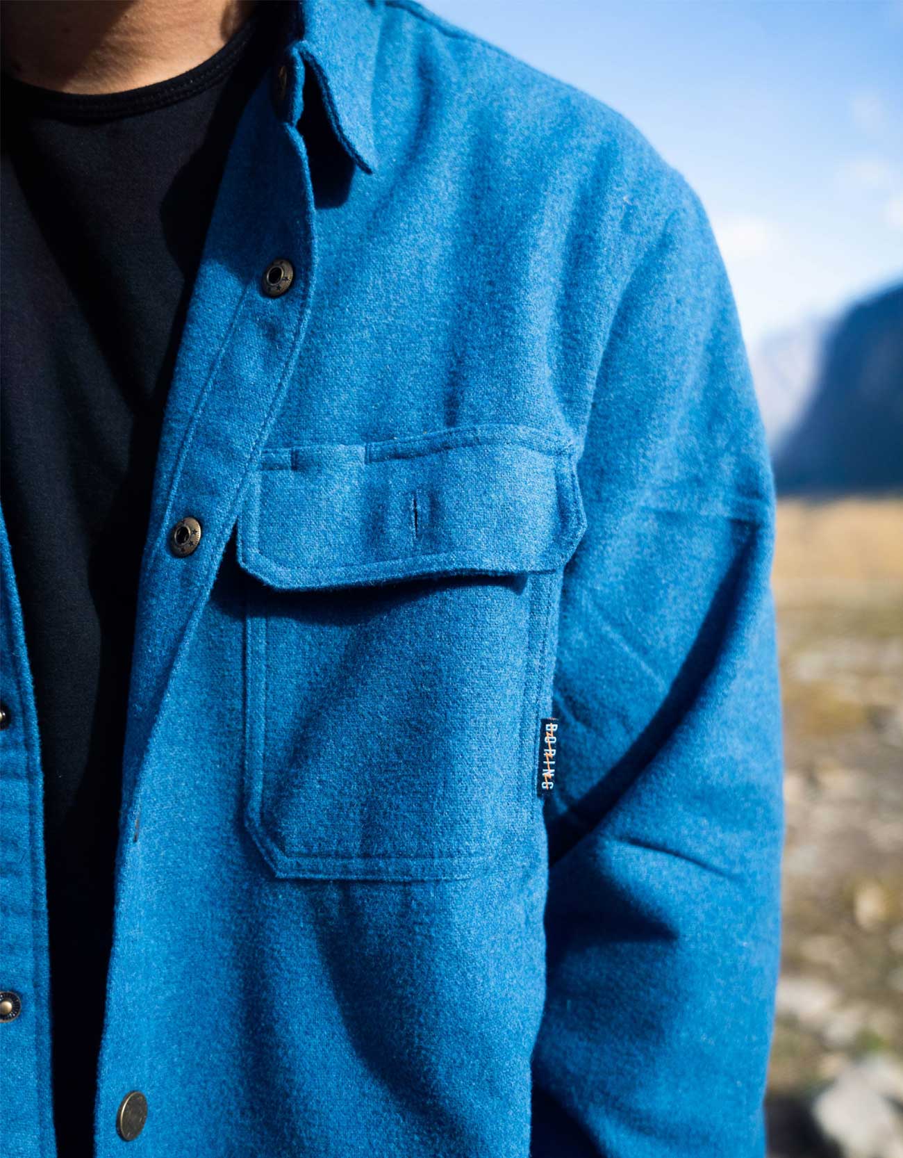 SNAP FRONT FLANNEL JACKET - GULF COAST