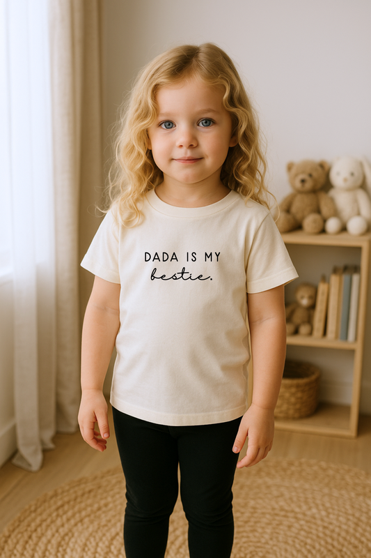 Dada is My Bestie Organic Kids T-shirt