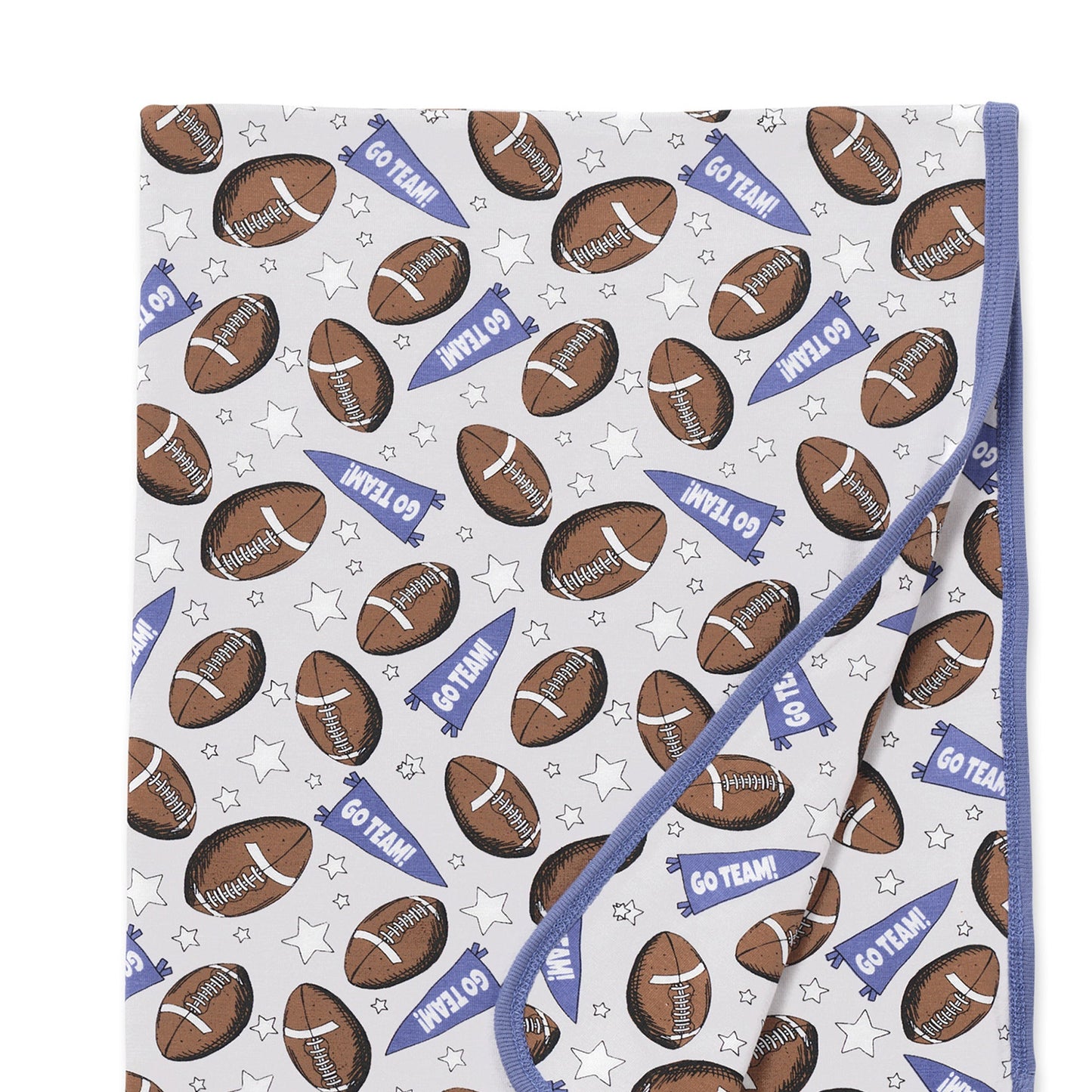 Baby Boy's American Football Bamboo Stroller Blanket
