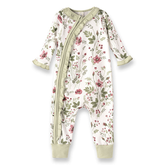 Pretty Petals Bamboo Zipper Romper - Mommy and Me