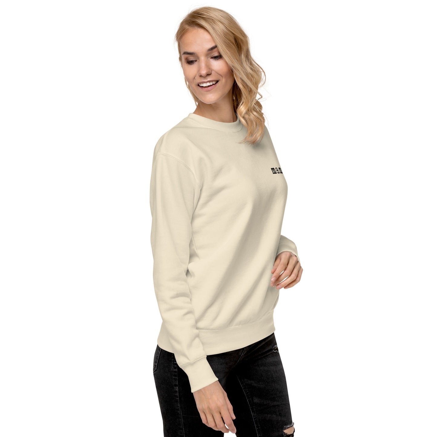 Mama. Embroidered | Premium Adult Sweatshirt
