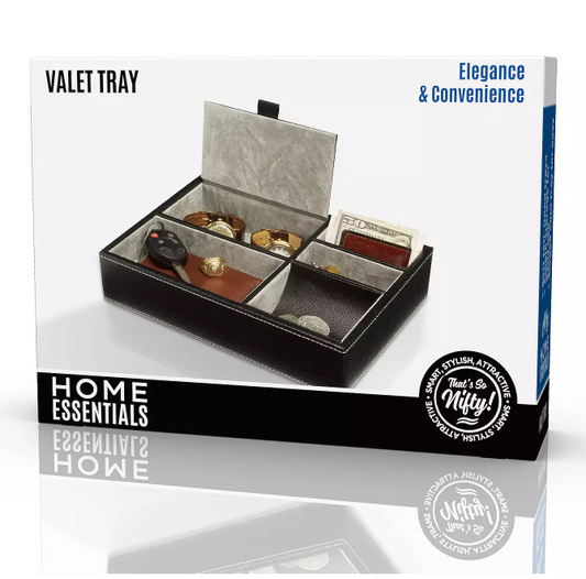 Black Valet Tray