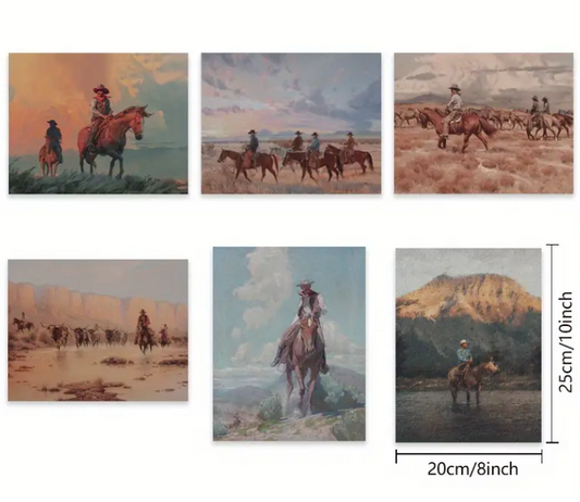 Vintage Cowboy Art 8x10