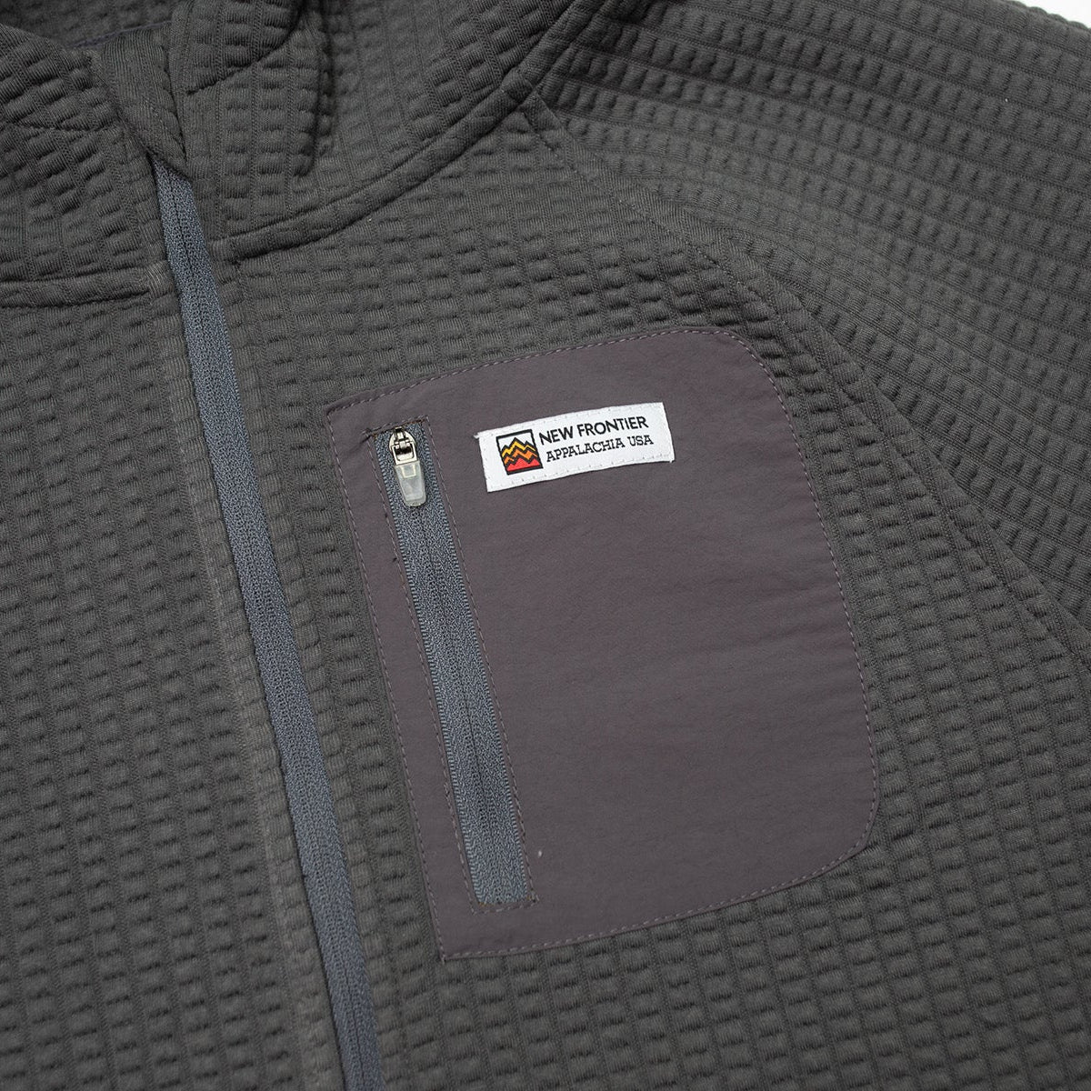 Men's Waffle Tech Hoodie (Carbon)