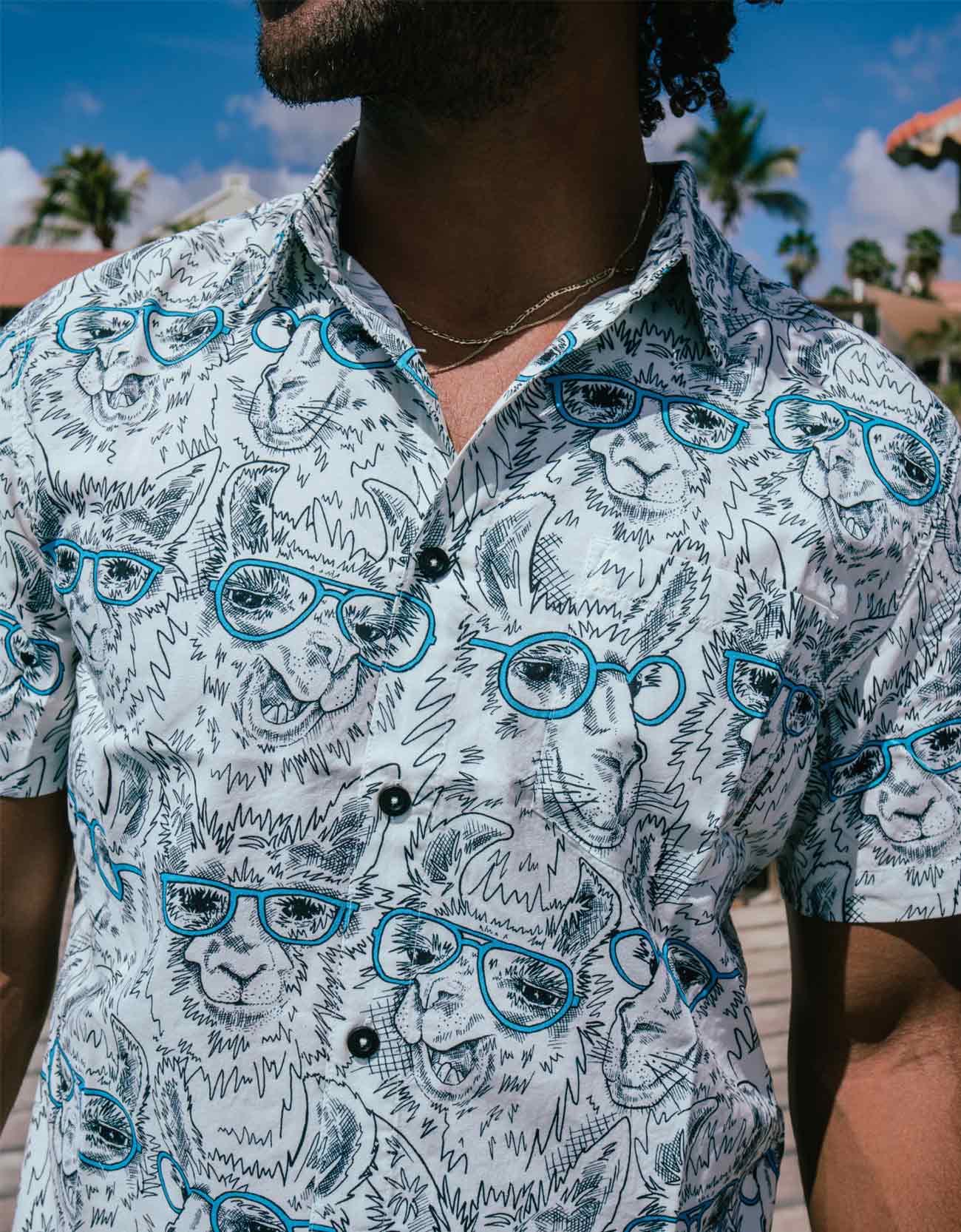 LLAMA M.D. - 7-SEAS™ BUTTON UP