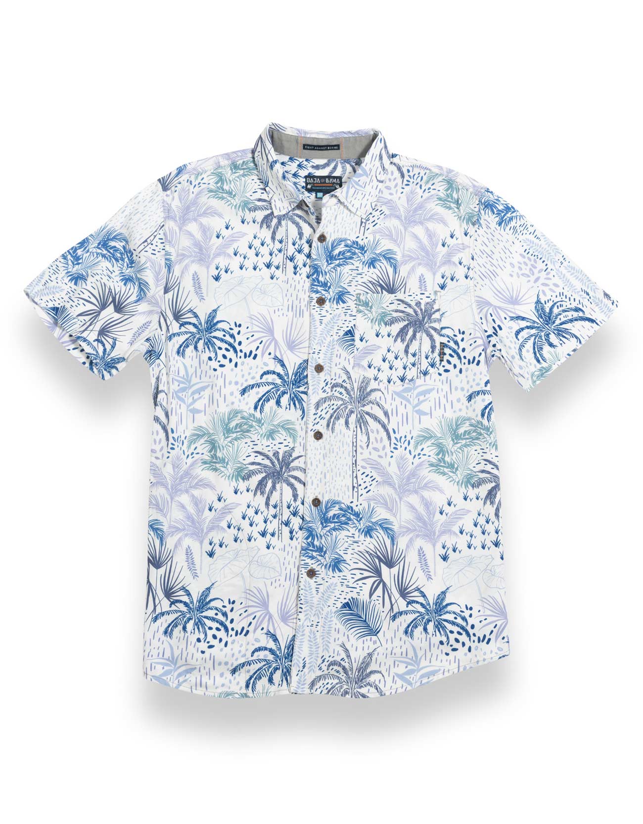WHITE HOT TROPICS - WHITE NIGHTHAWK™ BUTTON UP