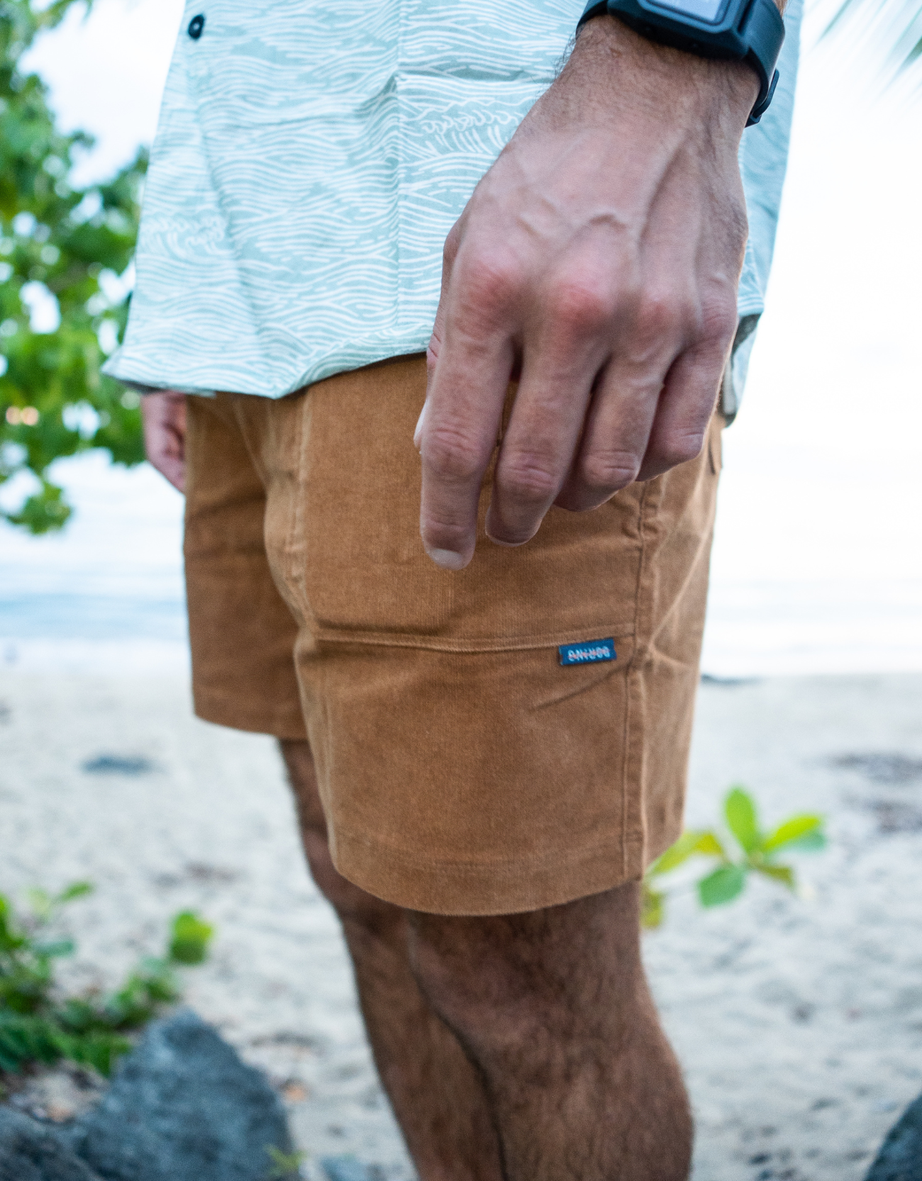 ARROYO 7" INSEAM STRETCH CORDUROY WALKSHORTS - CLAY