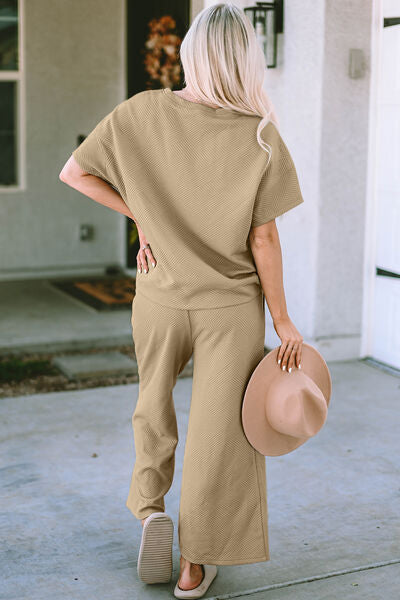 Cher Casual Top & Pant Full Size Set