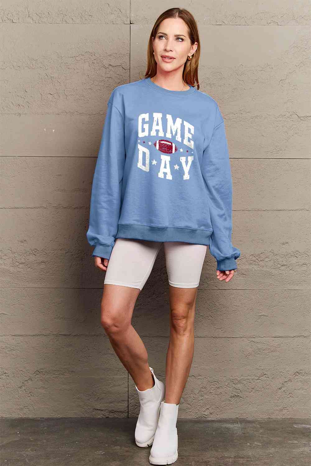Simply Love Full Size GAME DAY Graphic Sweatshirt - 5 Colors!