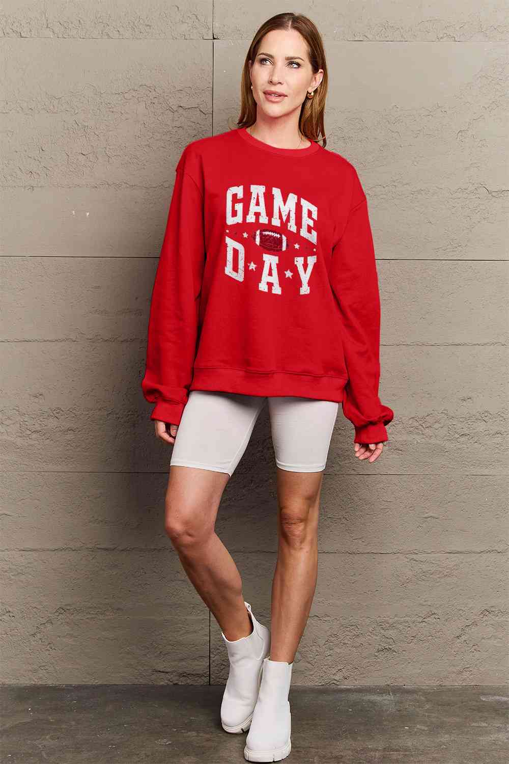 Simply Love Full Size GAME DAY Graphic Sweatshirt - 5 Colors!