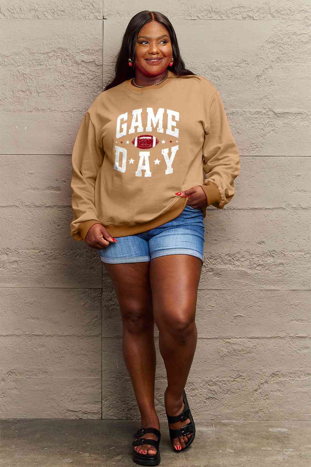 Simply Love Full Size GAME DAY Graphic Sweatshirt - 5 Colors!