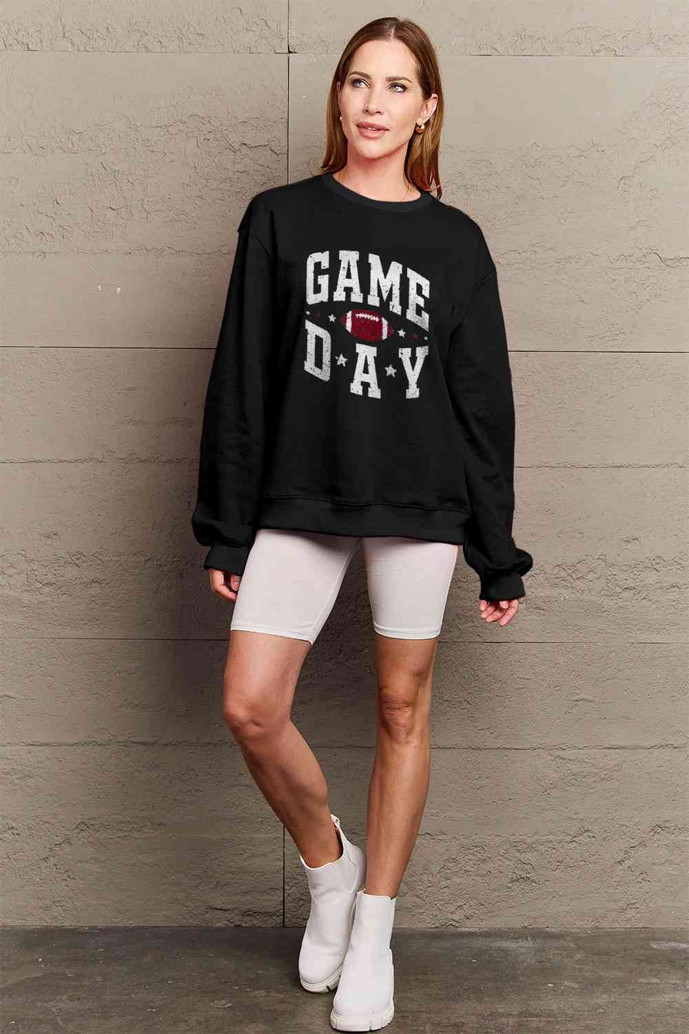 Simply Love Full Size GAME DAY Graphic Sweatshirt - 5 Colors!