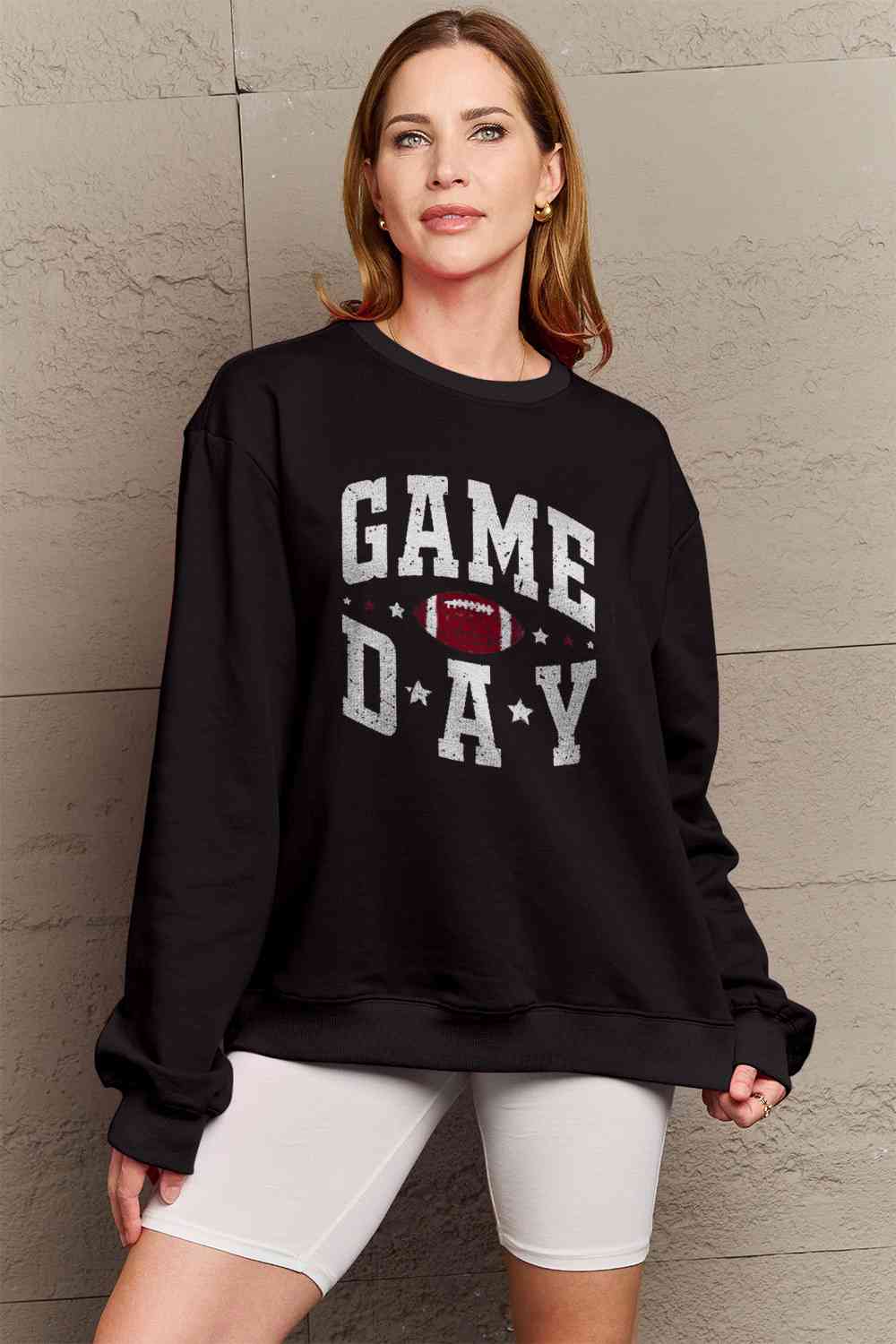 Simply Love Full Size GAME DAY Graphic Sweatshirt - 5 Colors!