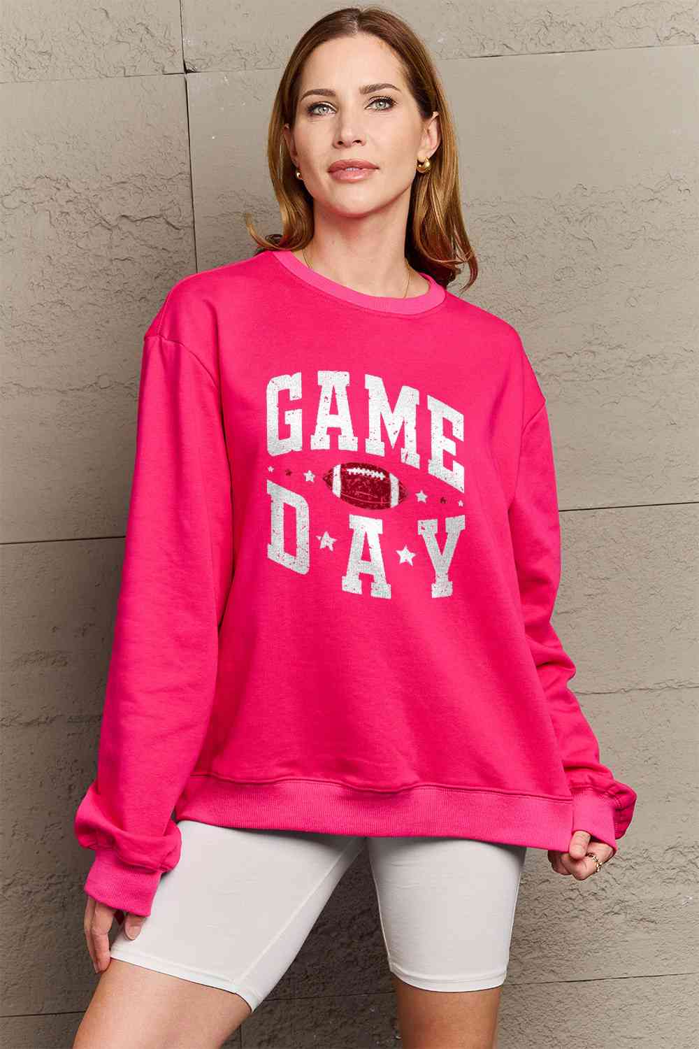 Simply Love Full Size GAME DAY Graphic Sweatshirt - 5 Colors!