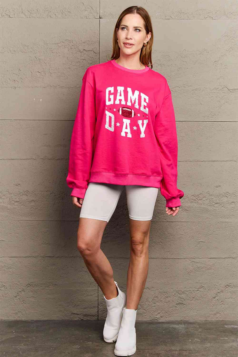 Simply Love Full Size GAME DAY Graphic Sweatshirt - 5 Colors!
