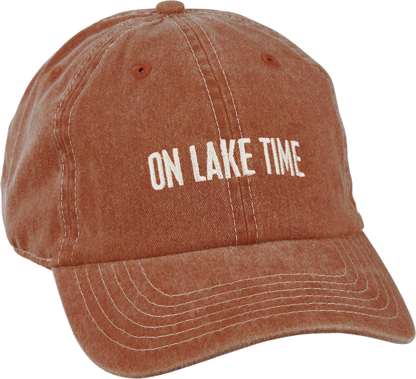 On Lake Time Baseball Cap - Burnt Orange