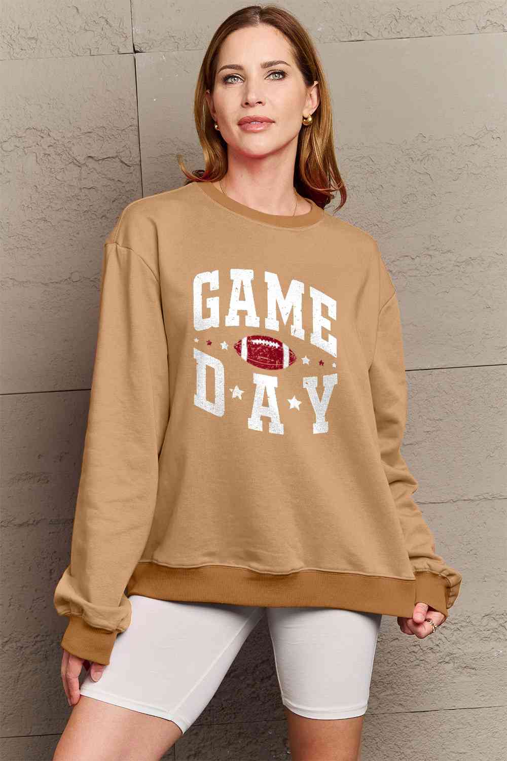 Simply Love Full Size GAME DAY Graphic Sweatshirt - 5 Colors!
