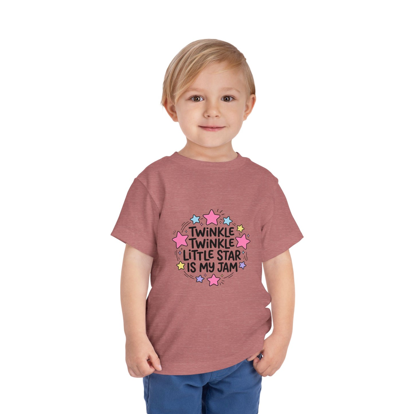 Toddler Tee — "Twinkle Twinkle Little Star Is My Jam" Cute Starry Graphic