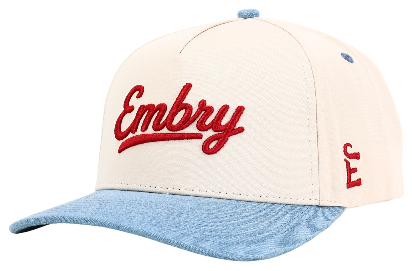 Cream/Denim - 3D Logo