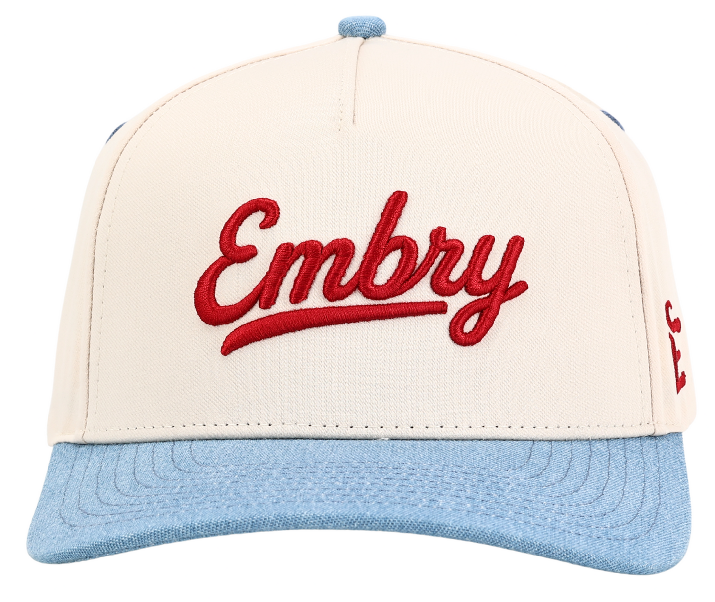 Cream/Denim - 3D Logo