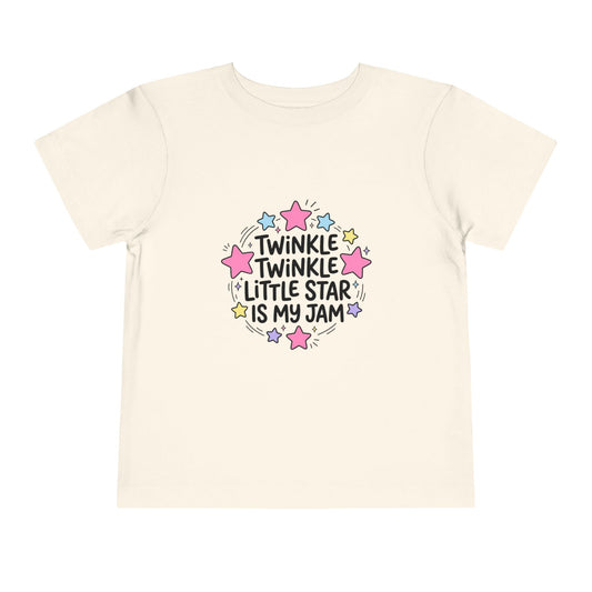 Toddler Tee — "Twinkle Twinkle Little Star Is My Jam" Cute Starry Graphic
