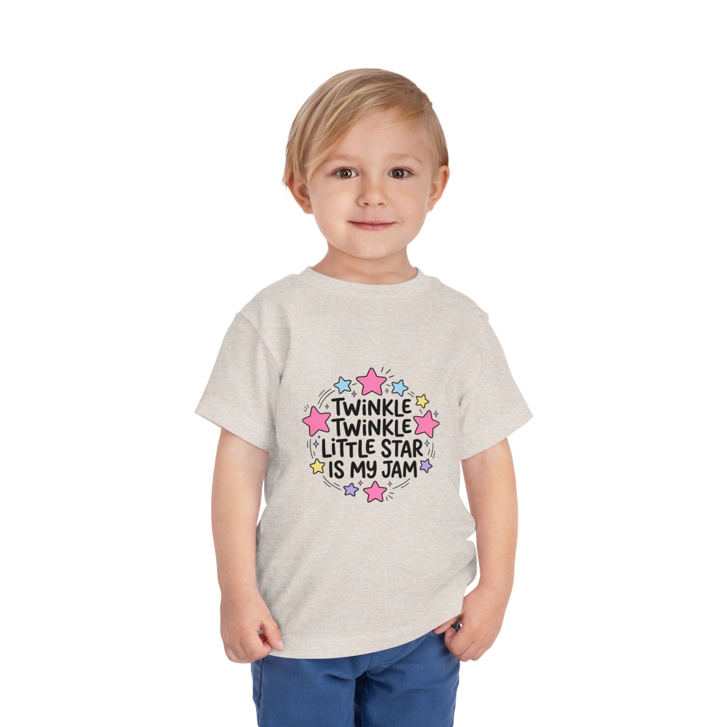 Toddler Tee — "Twinkle Twinkle Little Star Is My Jam" Cute Starry Graphic