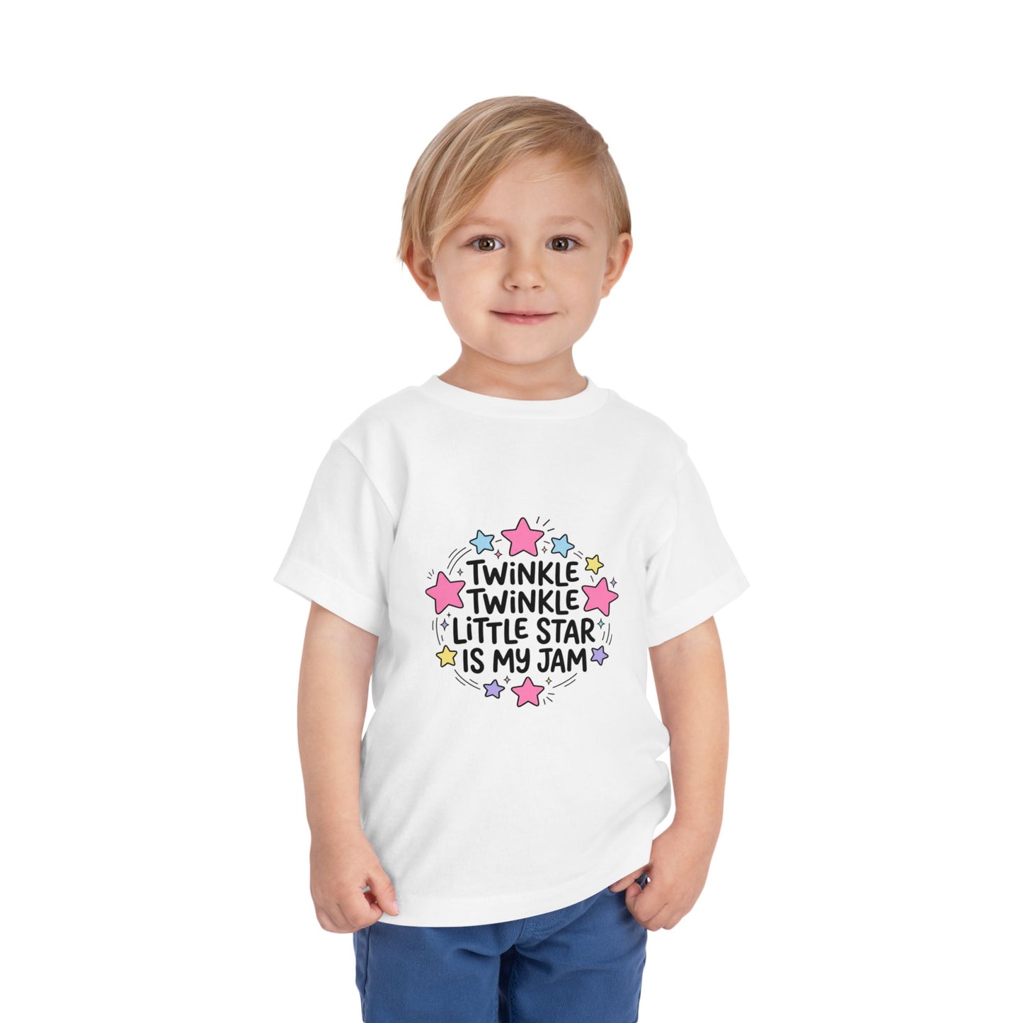 Toddler Tee — "Twinkle Twinkle Little Star Is My Jam" Cute Starry Graphic