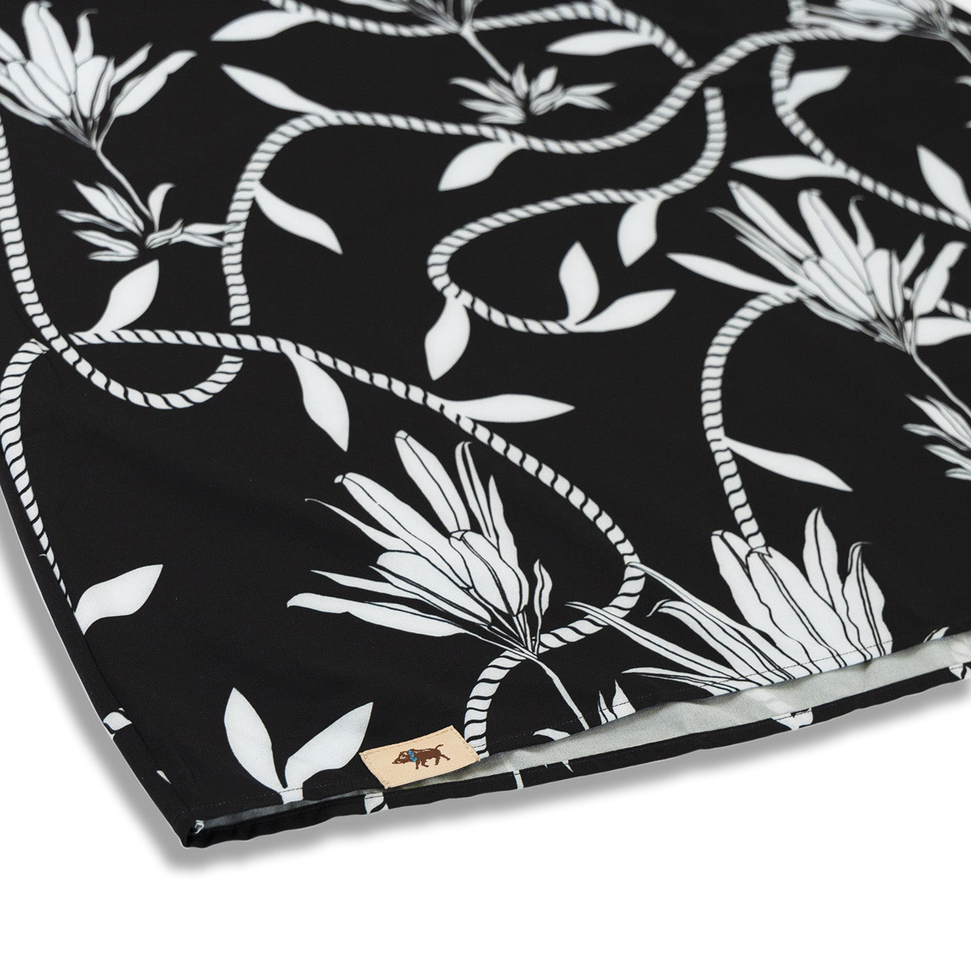 Placket Dress Recycled Poly Ti Leaf Pareu