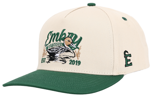 Cream/Green "Sprig" Trucker