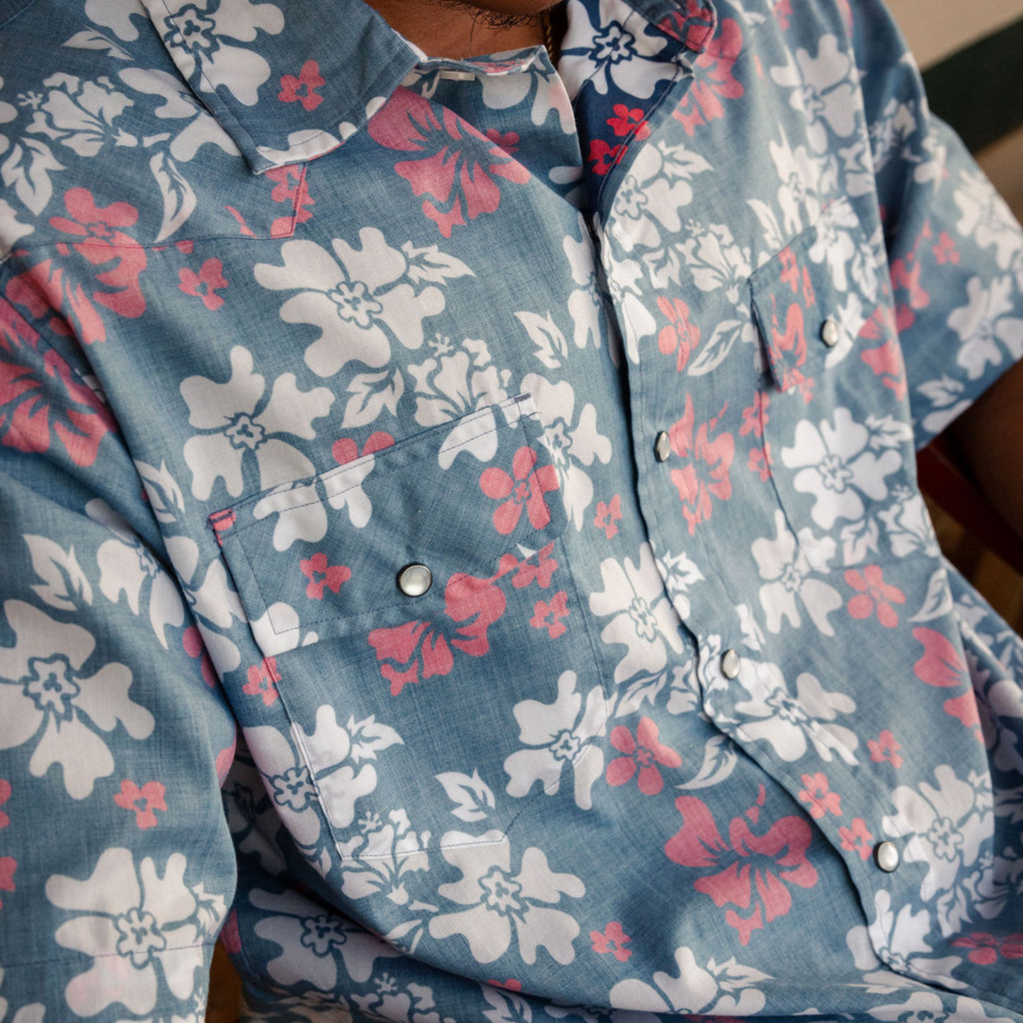 Tahitian Pareu Red White And Blue