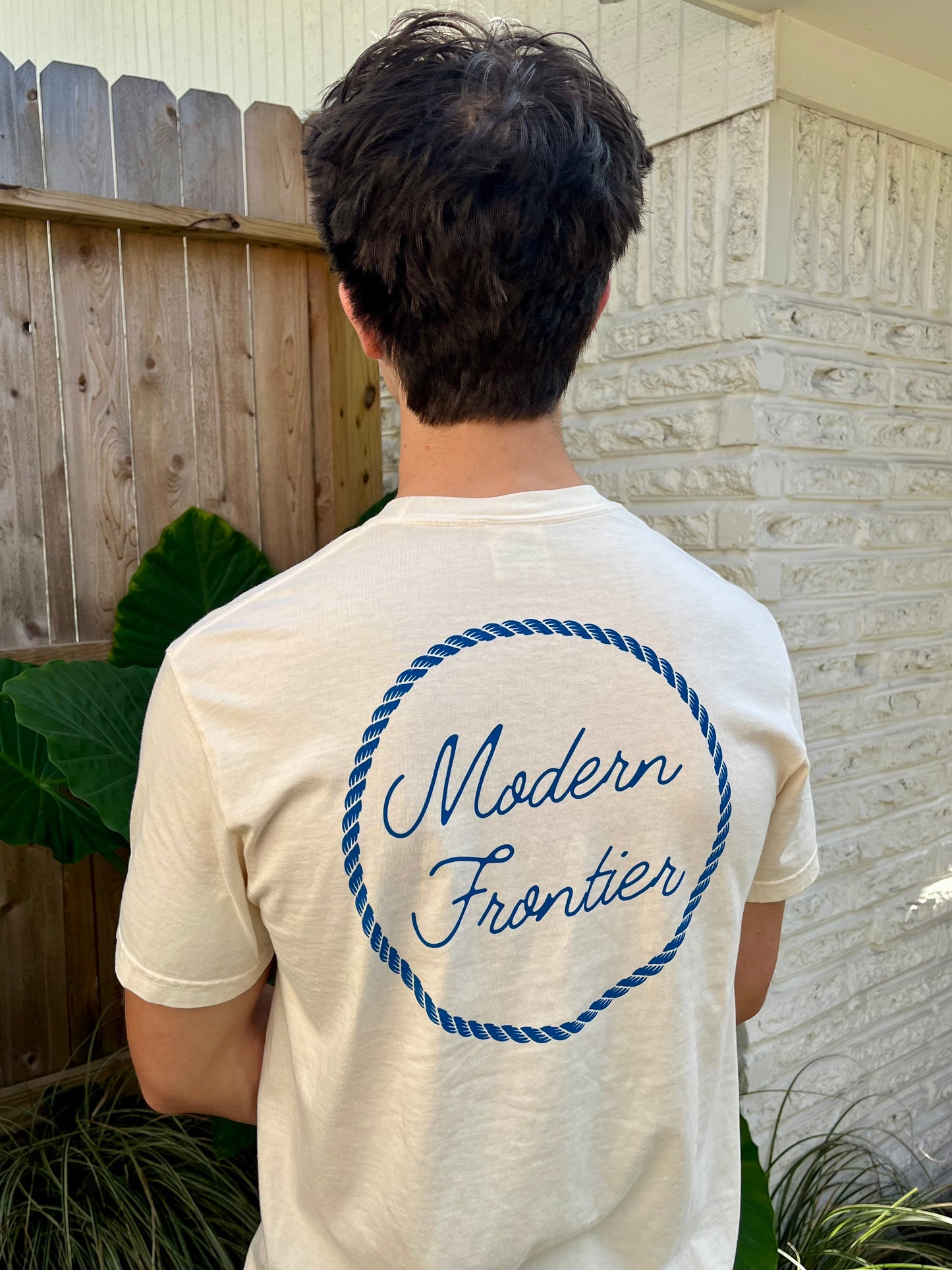 Modern Frontier Logo Pocket T-Shirt - Tan