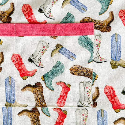 Colorful Cowboy Boots Apron