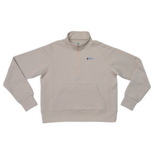 Women's Waffle 1/2 Zip (Oat)