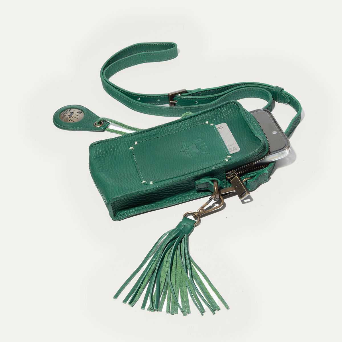 Signature Zip Phone Crossbody